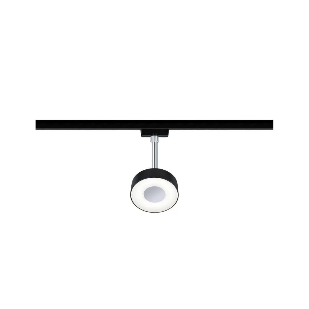 Paulmann URail Systeemlamp 5W Neutraalwit - Zwart/Chroom