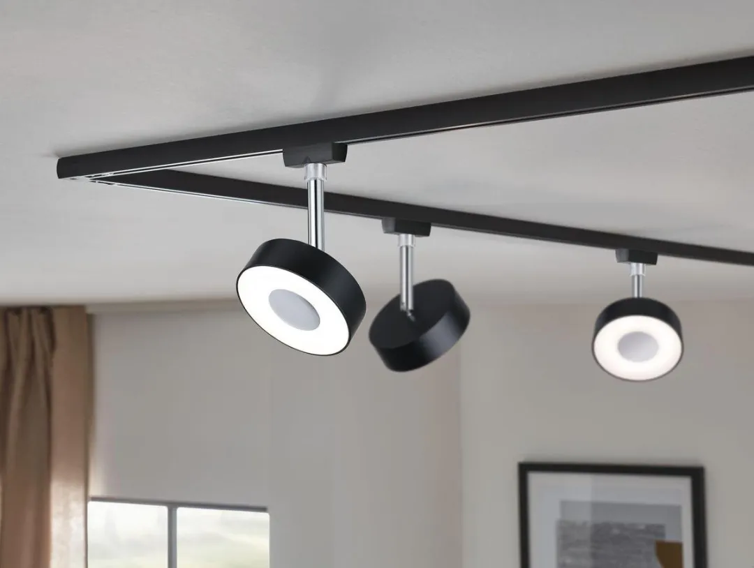 Paulmann URail Systeemlamp 5W Neutraalwit - Zwart/Chroom