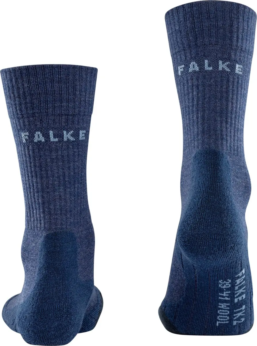 Falke TK2 Wool Heren Wandelsokken - Blauw - 42-43 - afbeelding 5 van 6