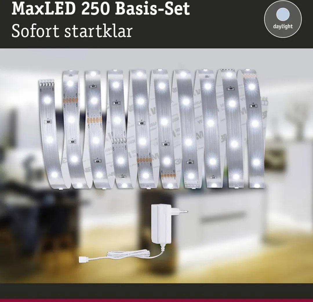 Paulmann MaxLED 250 LED-strip Daglichtwit 300cm - Zilver