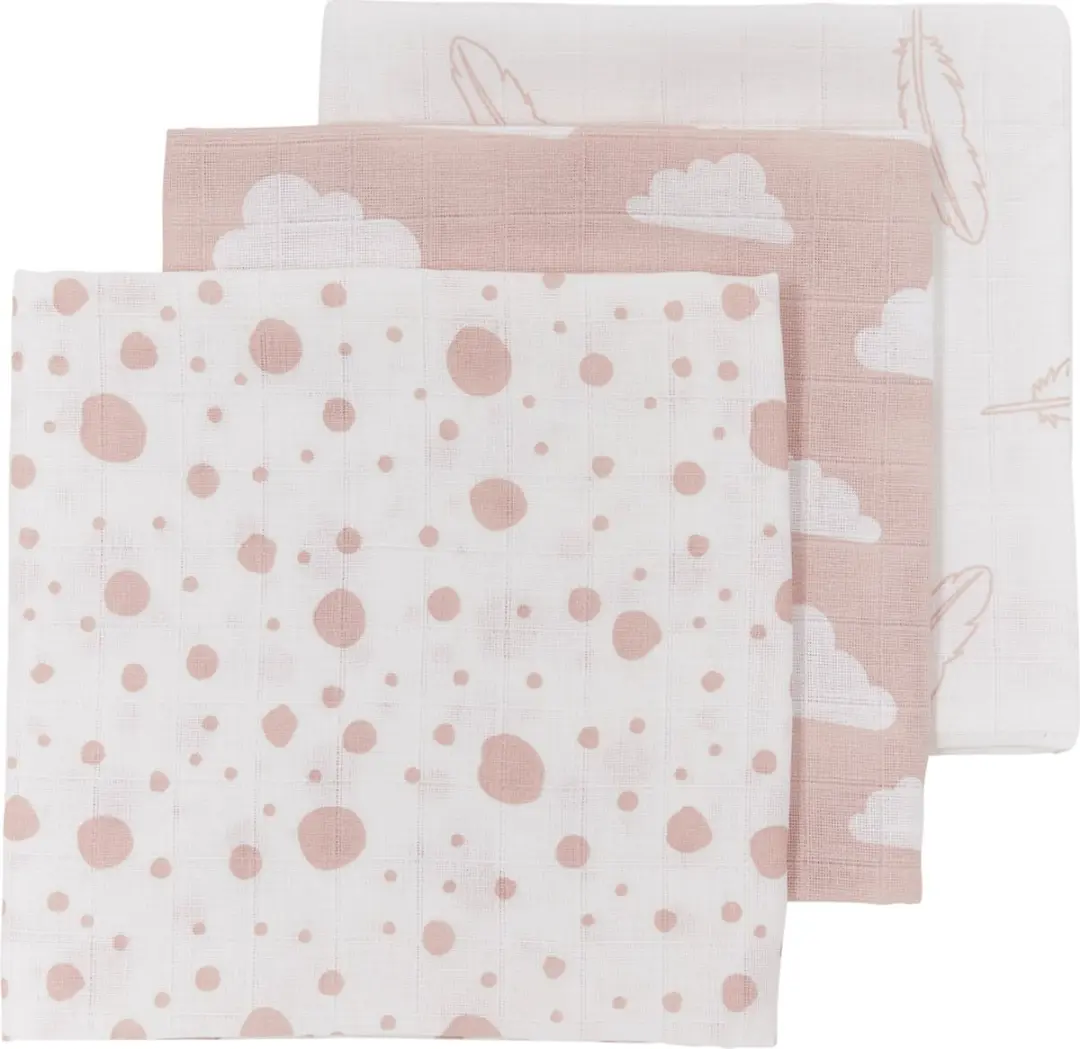 Meyco Baby Clouds/Dots/Feathers hydrofiele doeken