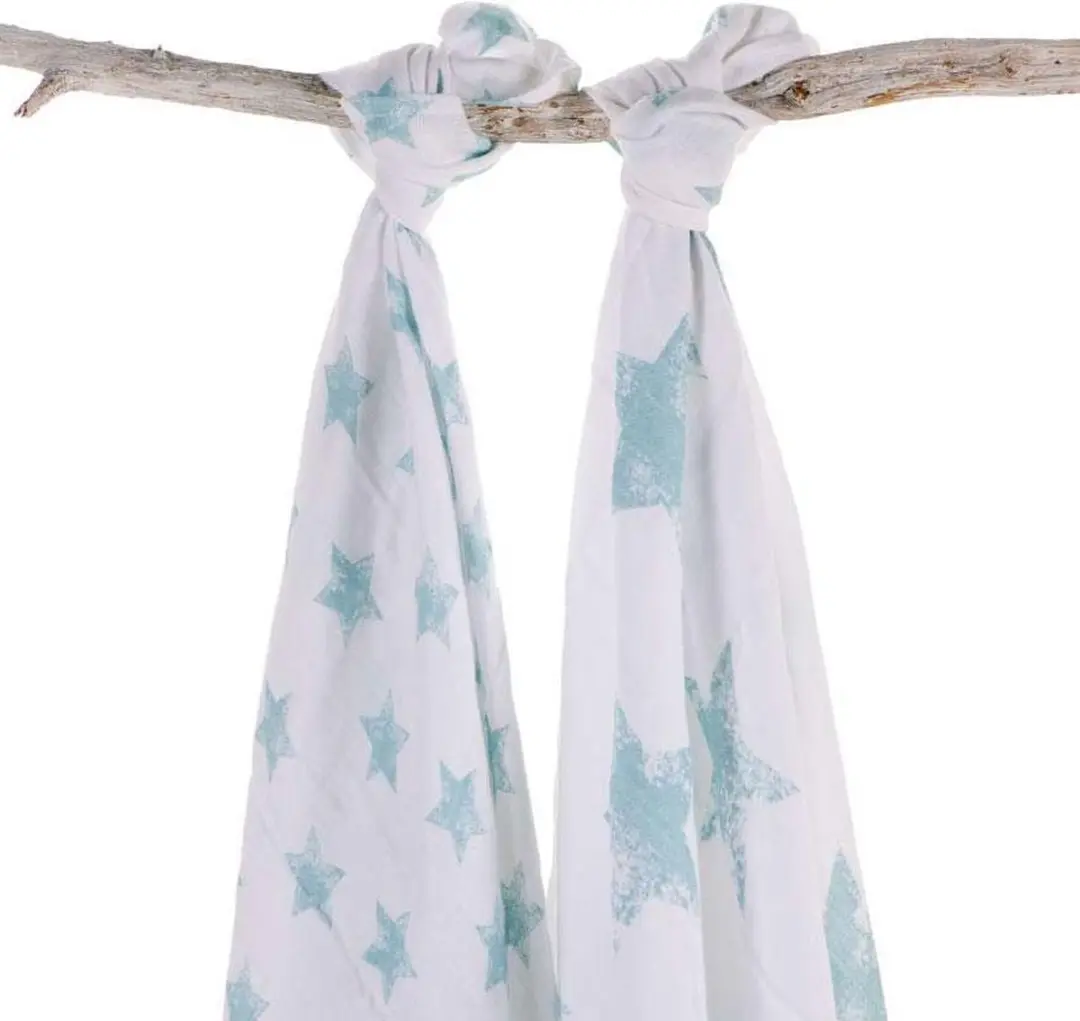 Hydrofiel Omslagdoek 120x120cm Robin Jade (2stuks)