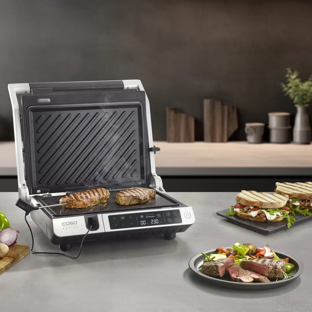 Caso SteakMaster Pro 2838 Contactgrill 2000W - Zilver