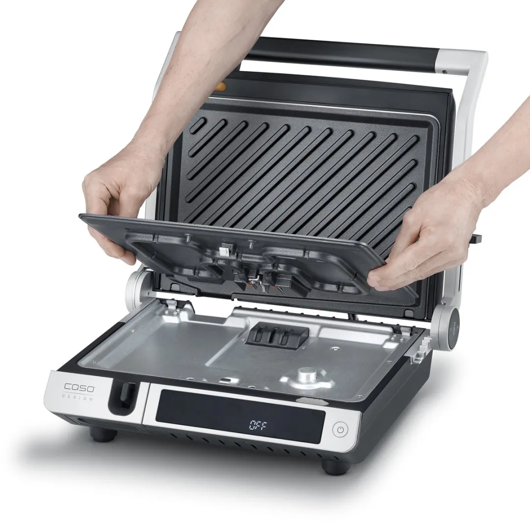 Caso SteakMaster Pro 2838 Contactgrill 2000W - Zilver - afbeelding 6 van 6