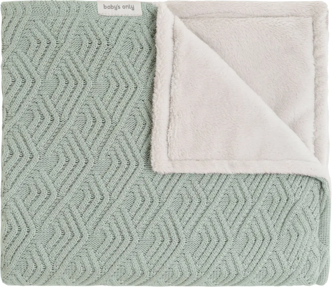 Baby's Only Wiegdeken teddy Sierra - Laurel Green - 70x95 cm