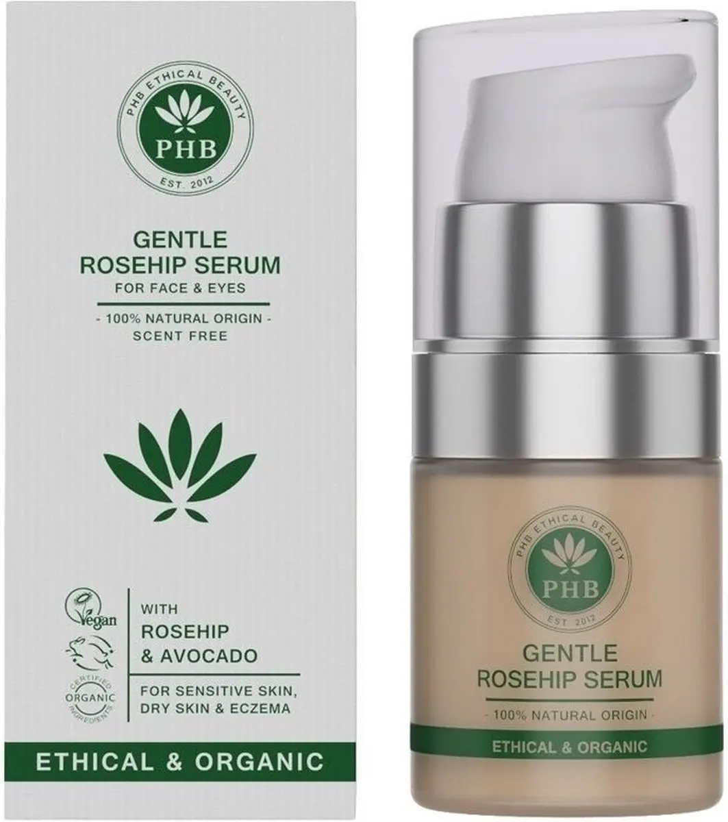 PHB Ethical Beauty Gentle Rosehip Serum - 20ml - afbeelding 3 van 3