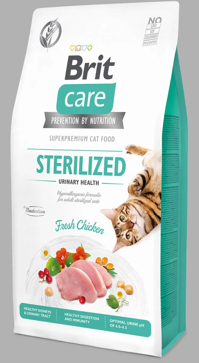 Brit Care Sterilized Urinary Health Kattenvoer 7kg