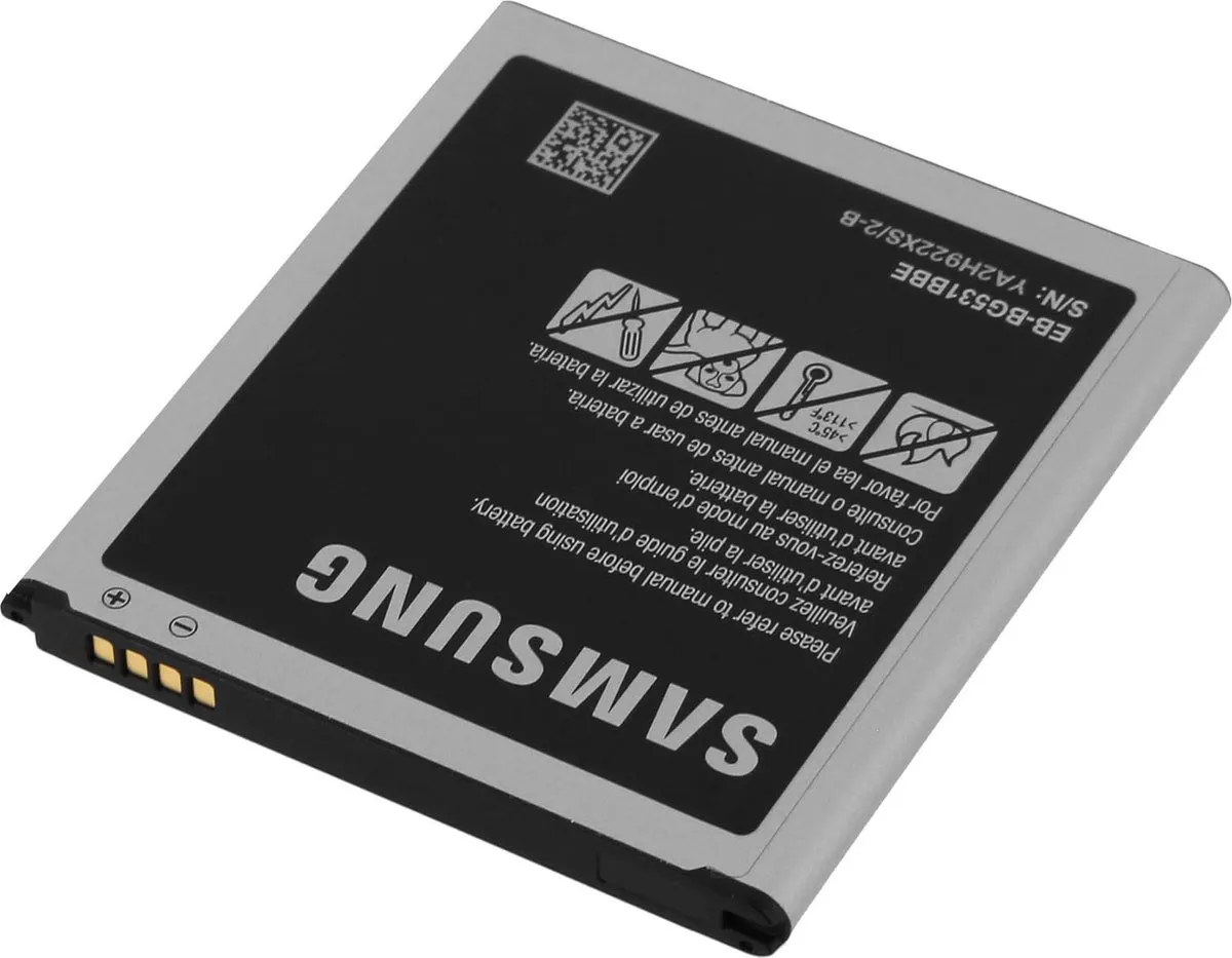 Samsung, Batterij Geschikt voor Samsung Galaxy J3/ J5 origineel eb-bg531bbe 2600mah, Zwart