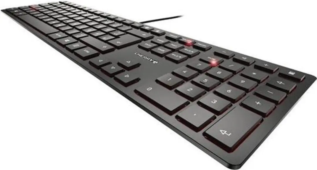 CHERRY KC 6000 Slim JK-1600DE-2 Toetsenbord QWERTZ - Zwart - afbeelding 4 van 5
