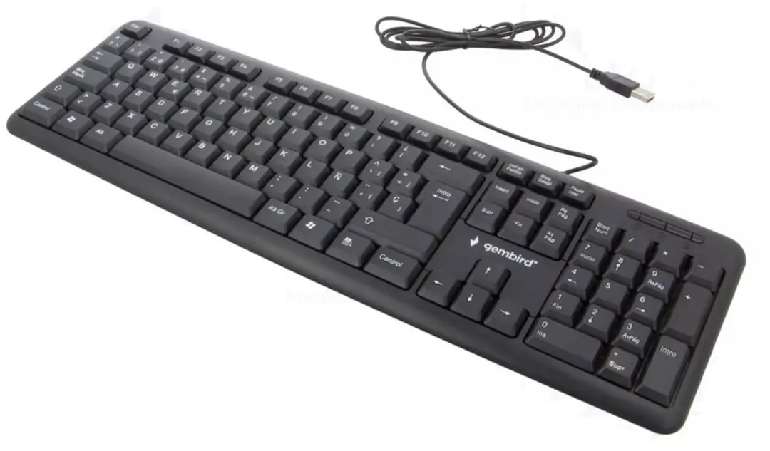 Standard Keyboard, USB, Spanish layout, black