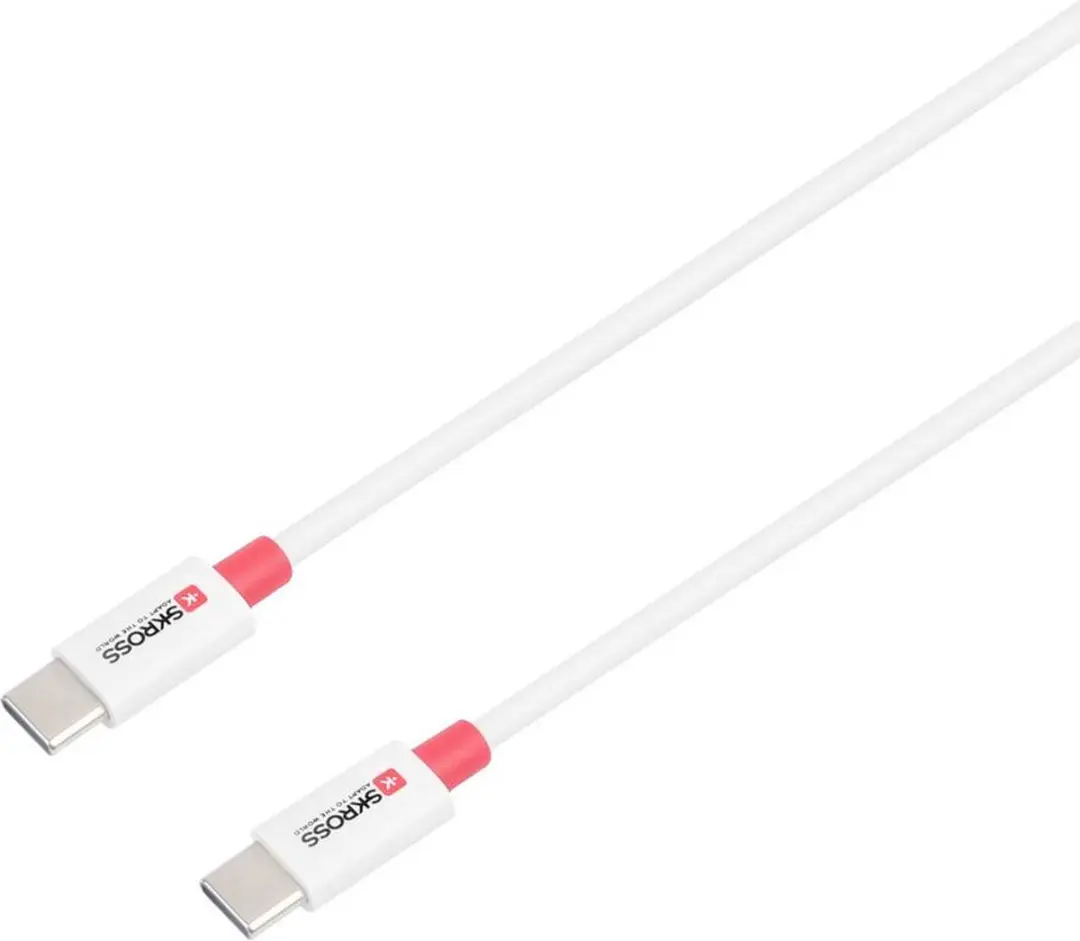 Skross USB-C naar USB-C Kabel SKCA0006C-CMULTICN - Wit - afbeelding 3 van 4