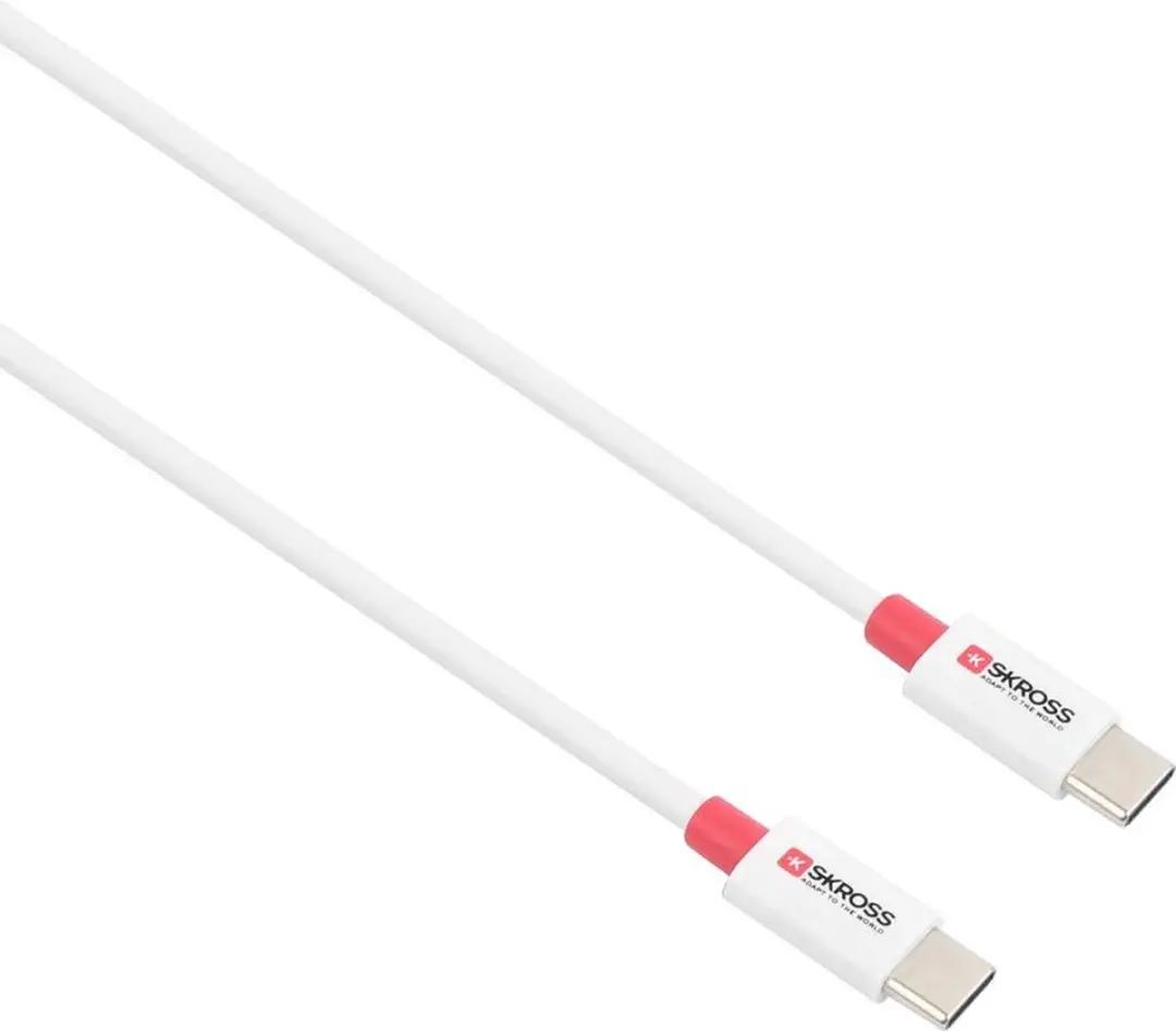 Skross USB-C naar USB-C Kabel SKCA0006C-CMULTICN - Wit - afbeelding 2 van 4