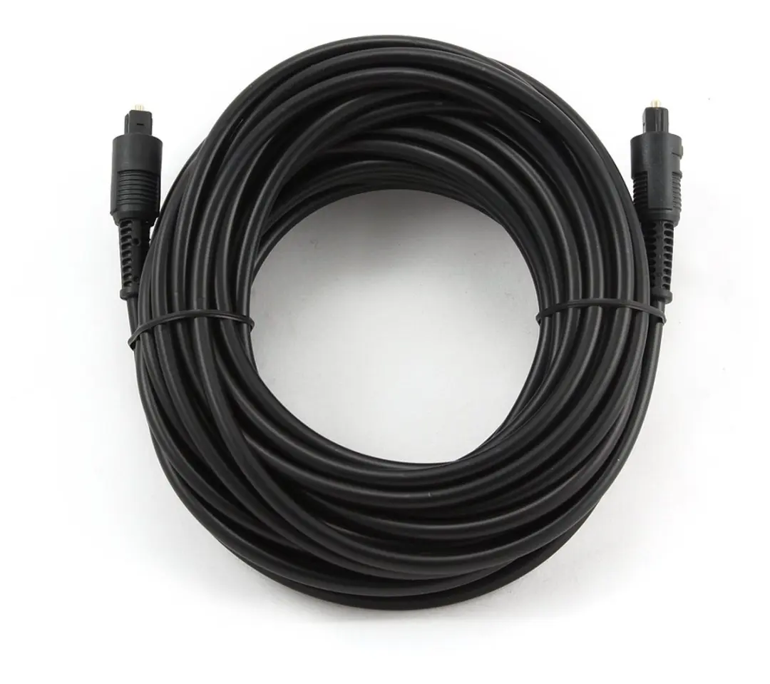 Cablexpert CC-OPT-10M Optische Audiokabel 10m - Zwart - afbeelding 2 van 6