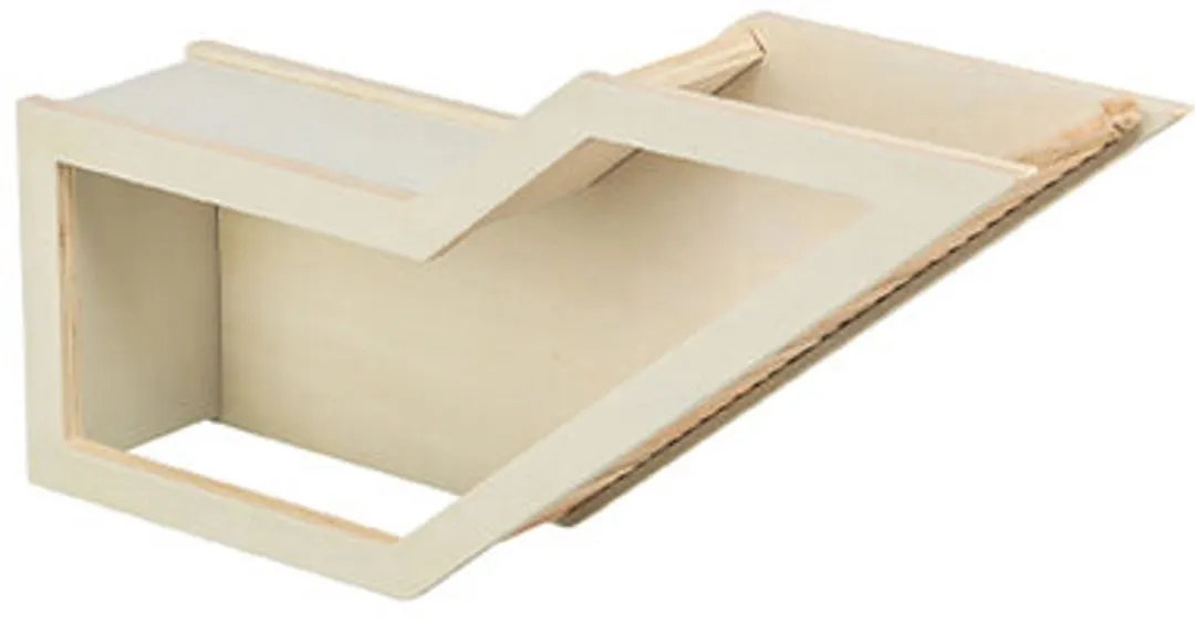 Trixie Observatiebox met Tunnel Muis/Hamster - Onbehandeld Hout 36x17cm