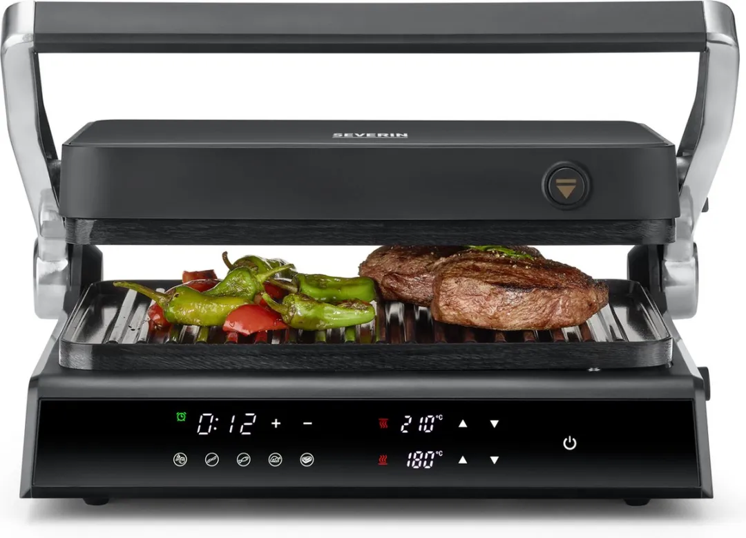 Severin KG 2399 Contactgrill 1800W - 2 Platen - Zwart