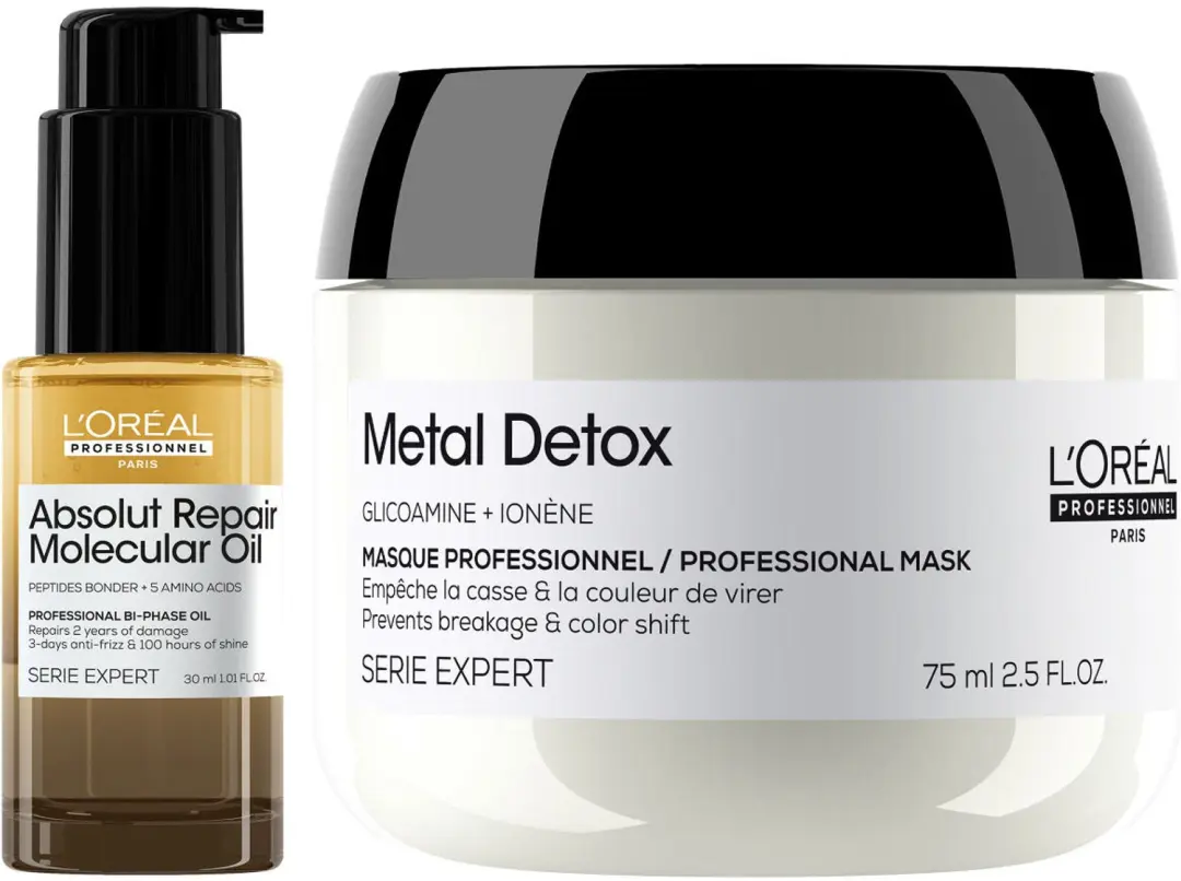 L'Oréal Professionnel Metal Detox Mask 75ml + Absolut Repair Oil 30ml