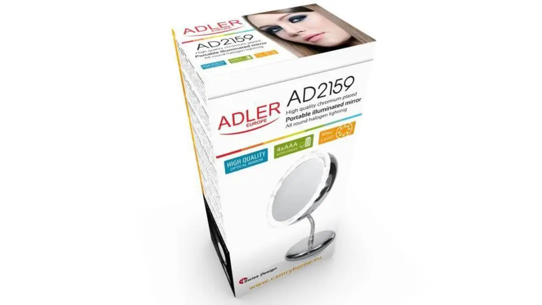 Adler AD 2159 Make-up Spiegel - Verlicht - Chroom - afbeelding 6 van 6