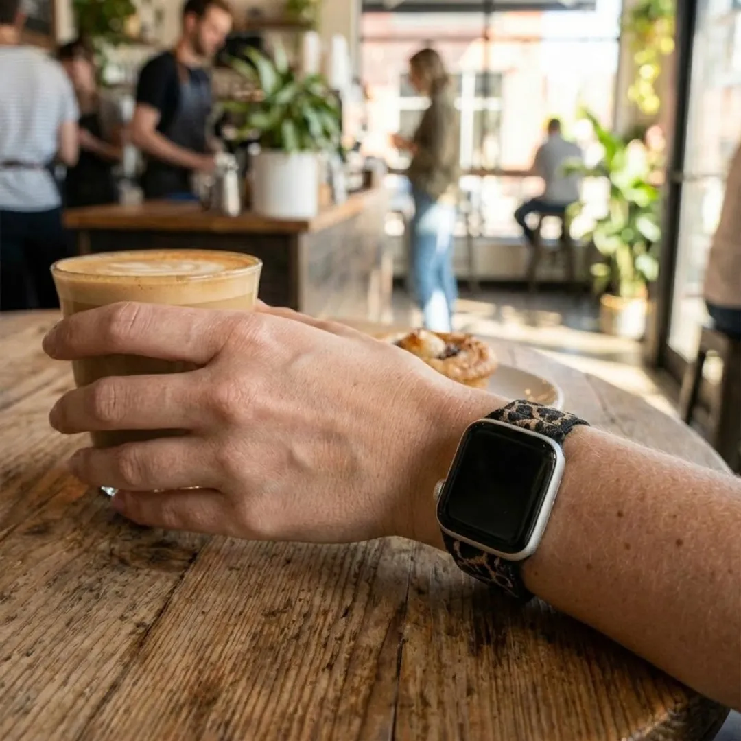 NUVEX Horlogebandje Apple Watch 38-42mm Luipaardprint - One Size