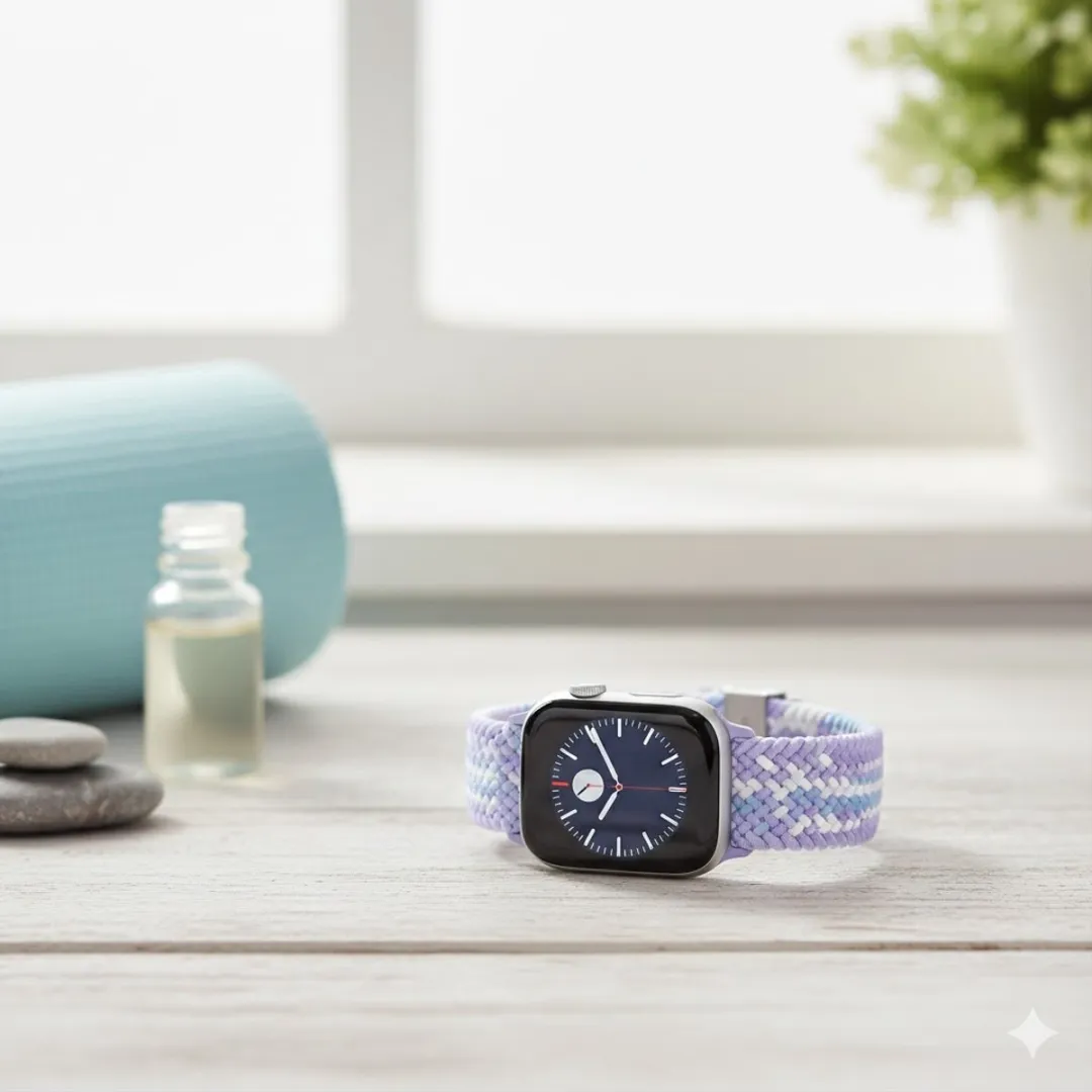 NUVEX Elastisch Horlogebandje Apple Watch 38-42mm - Pastel Multicolor