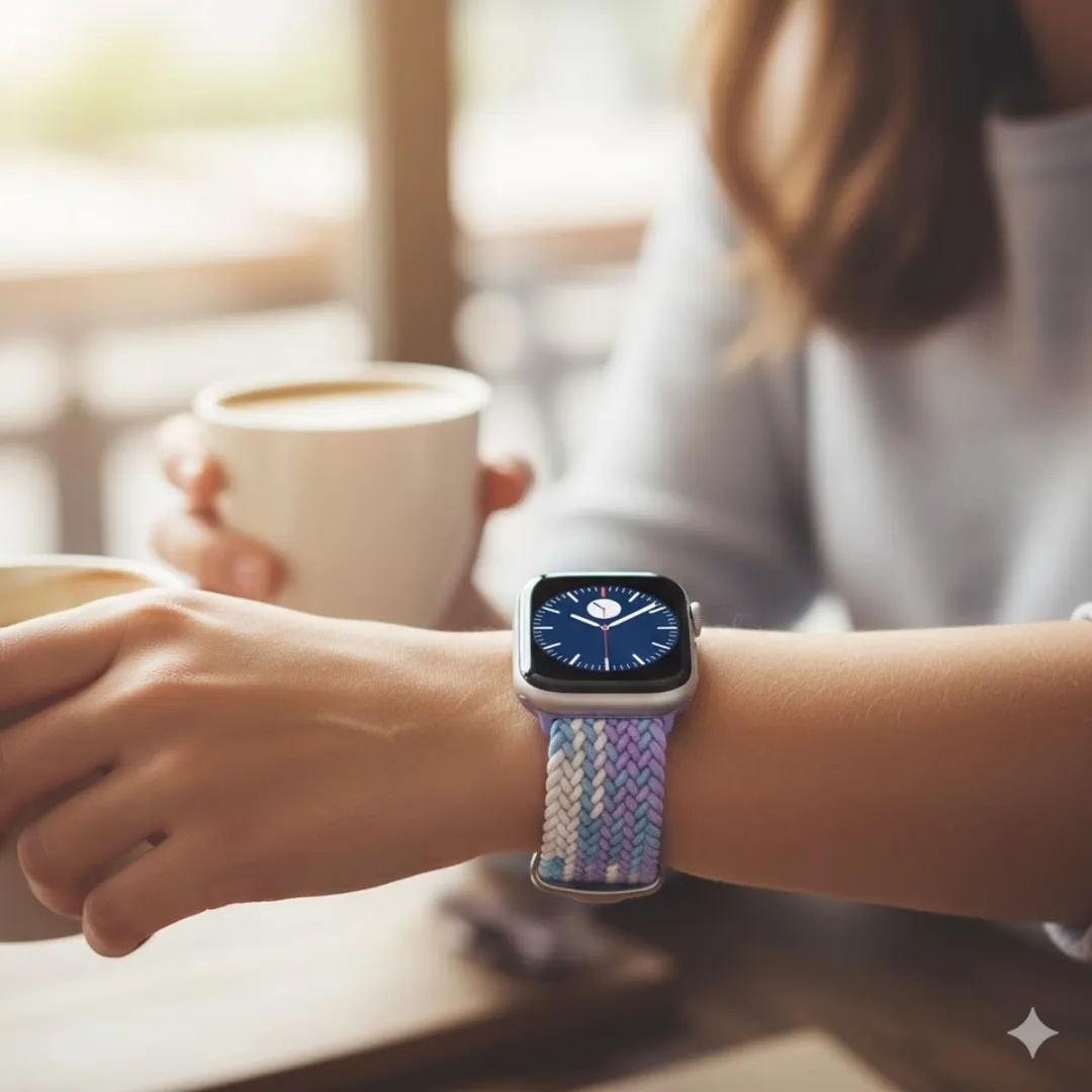 NUVEX Elastisch Horlogebandje Apple Watch 38-42mm - Pastel Multicolor