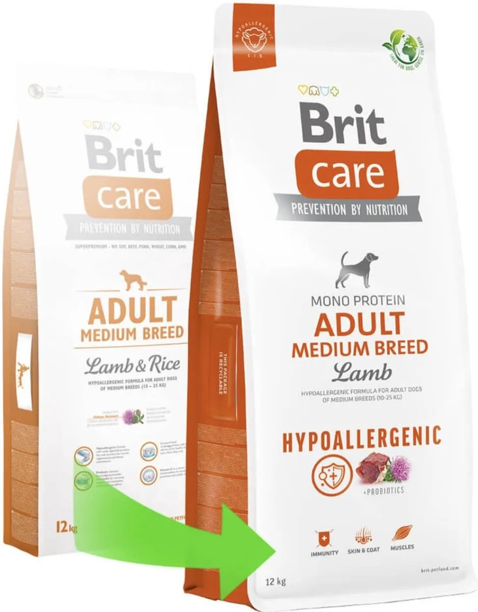 Brit Care Adult Medium Lam & Rijst 12kg