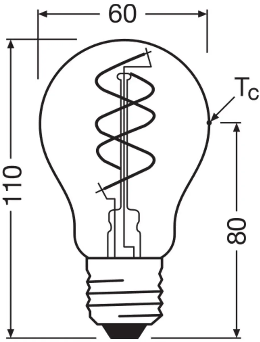 Osram Vintage 1906 LED Classic Slim E27 8W - 806lm Warm Wit Goud - afbeelding 6 van 6
