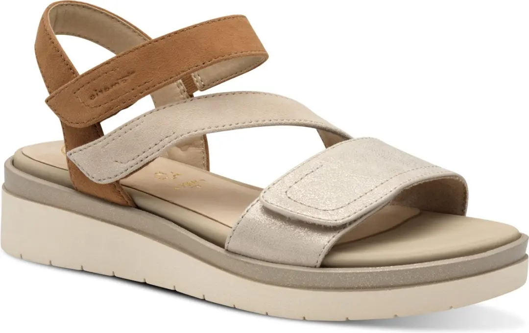 Tamaris Comfort Sandalen Plat Sandalen Plat - Beige - Maat 37 - afbeelding 6 van 6