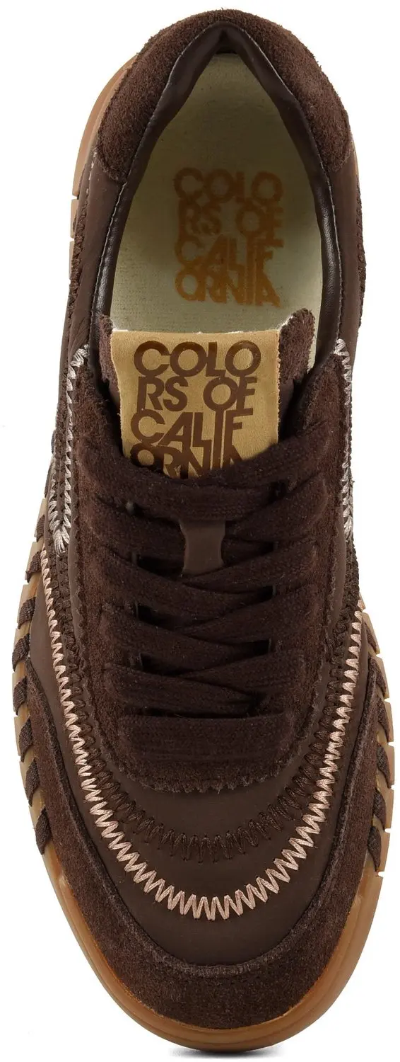 Sneaker Colors Of California Bold Stitching Nylon Sneakers