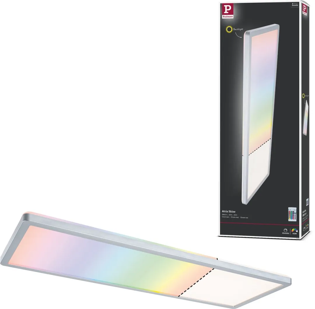 Paulmann Atria Shine LED-paneel 20W RGBW 580x200mm