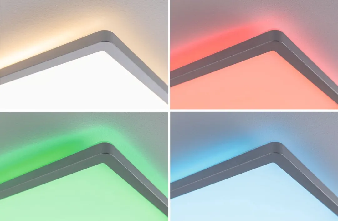 Paulmann Atria Shine LED-paneel 20W RGBW 580x200mm - Chroom mat