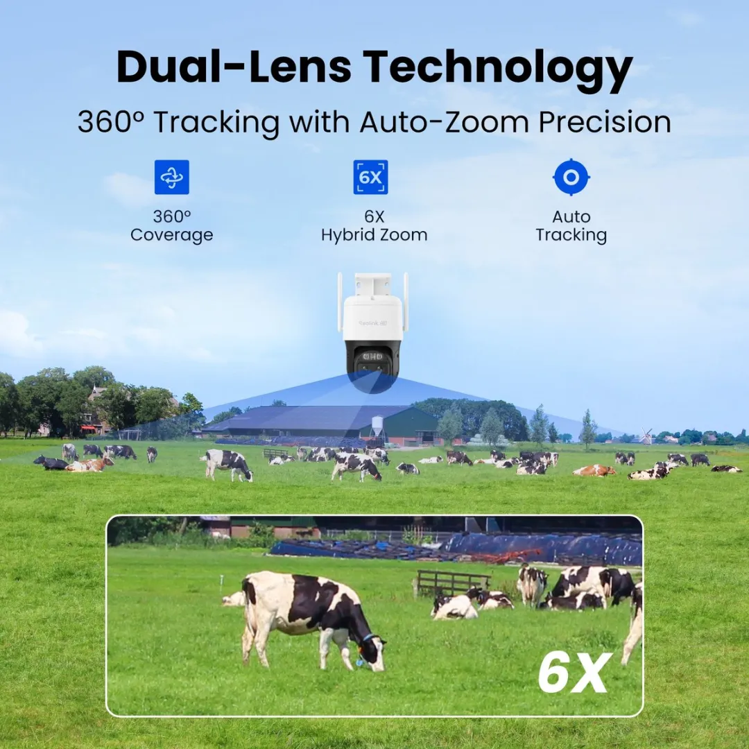 Reolink TrackMix LTE Plus 2 Batterijcamera - Wit