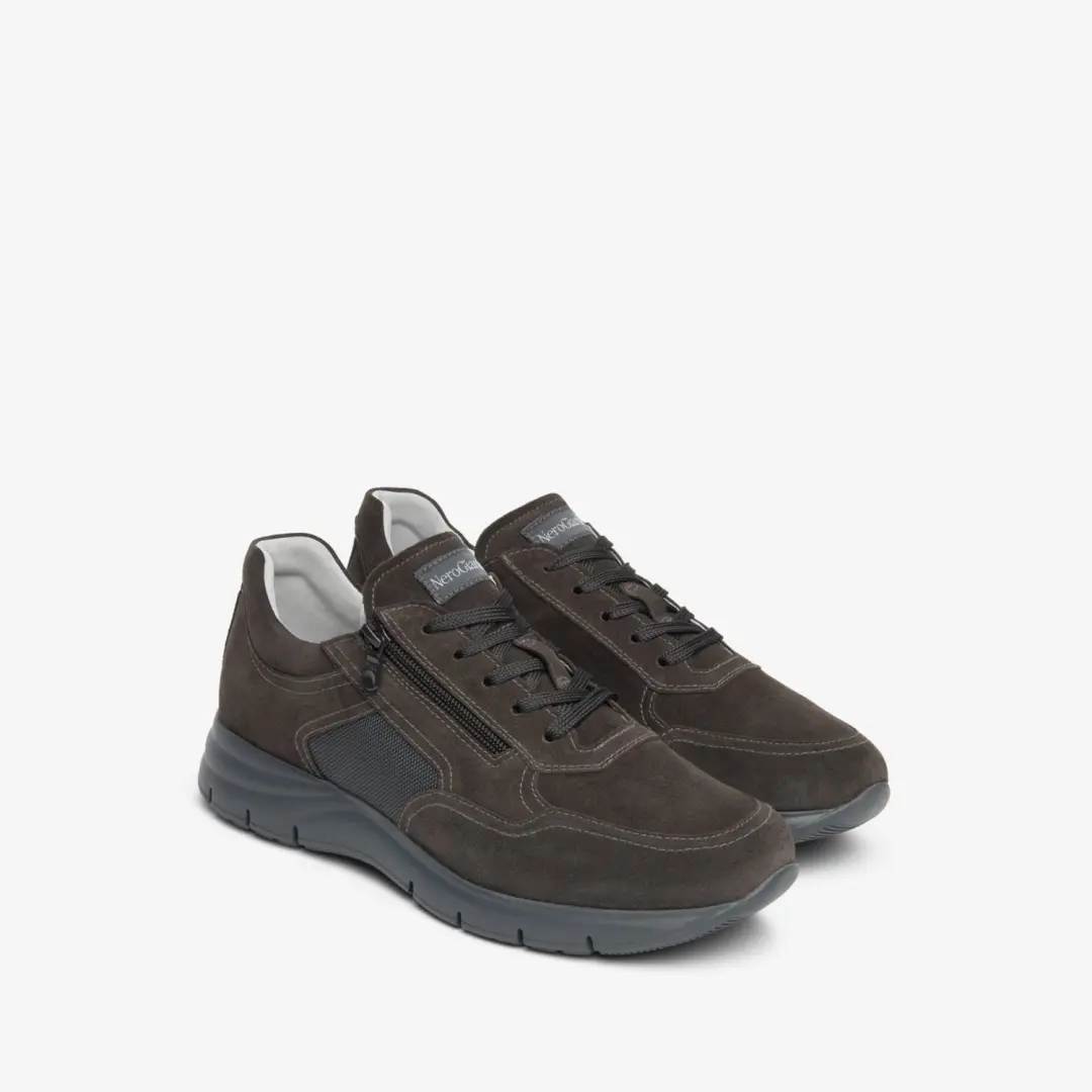 Nerogiardini Sneaker Velour T.Wave Cemento 122 Eva Andalo 8770/001