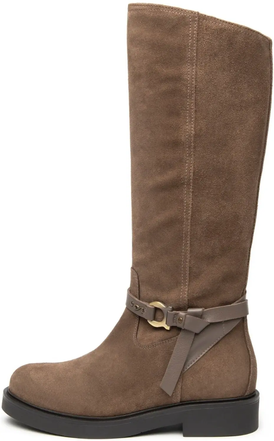 Laarzen Nerogiardini Velour Sauvage Taupe Tr Altamura 8252 Lig