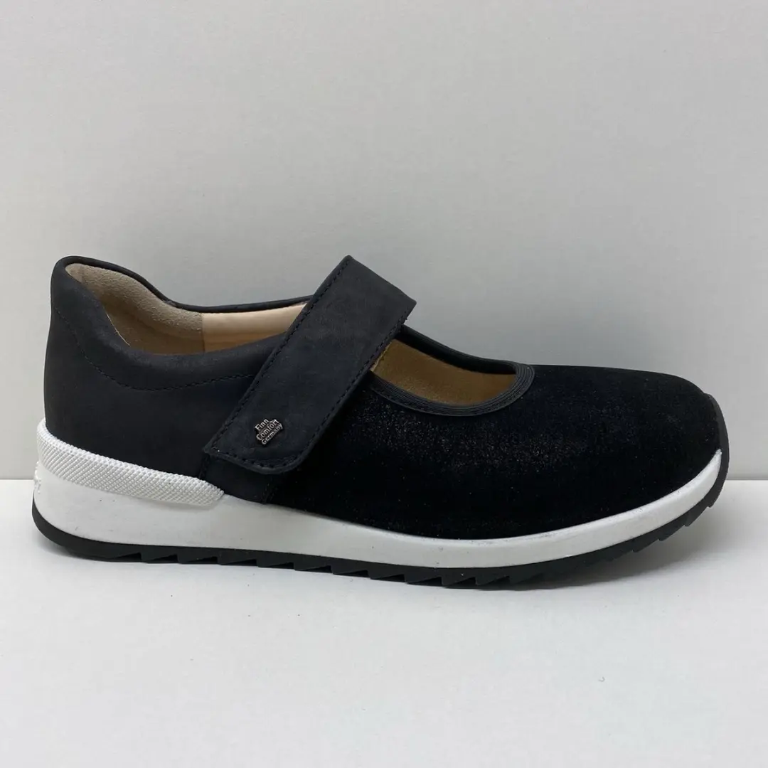 FINN COMFORT ballerina, Assenza, Balena stretch, Buggy, schwarz, zwart, maat 39