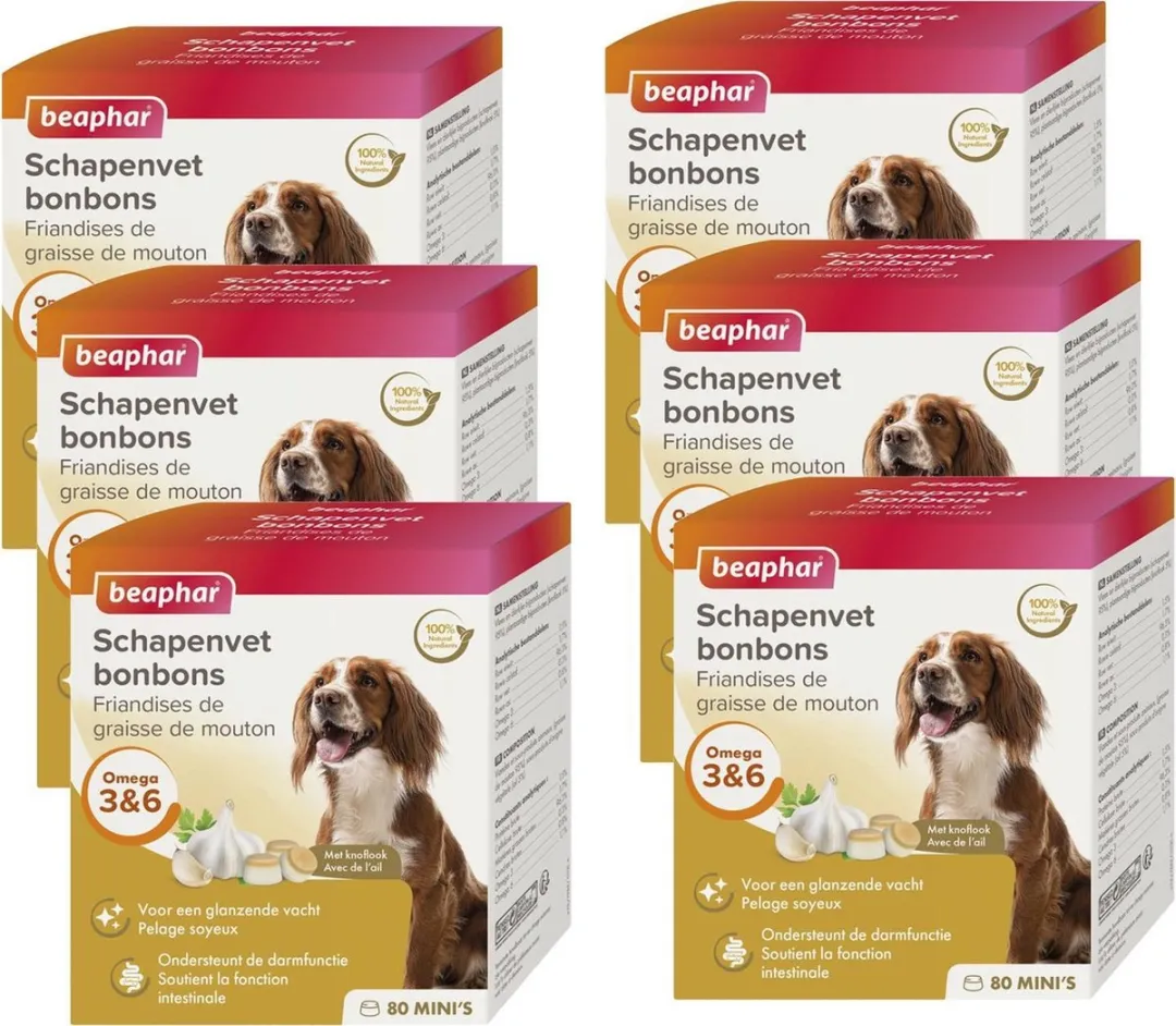 Beaphar Schapenvetbonbons Knoflook - 245g