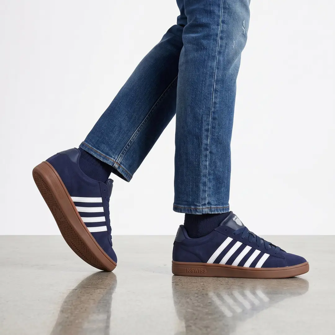 K-Swiss Court Tiebreak II SDE Sneakers - Blauw - afbeelding 2 van 6