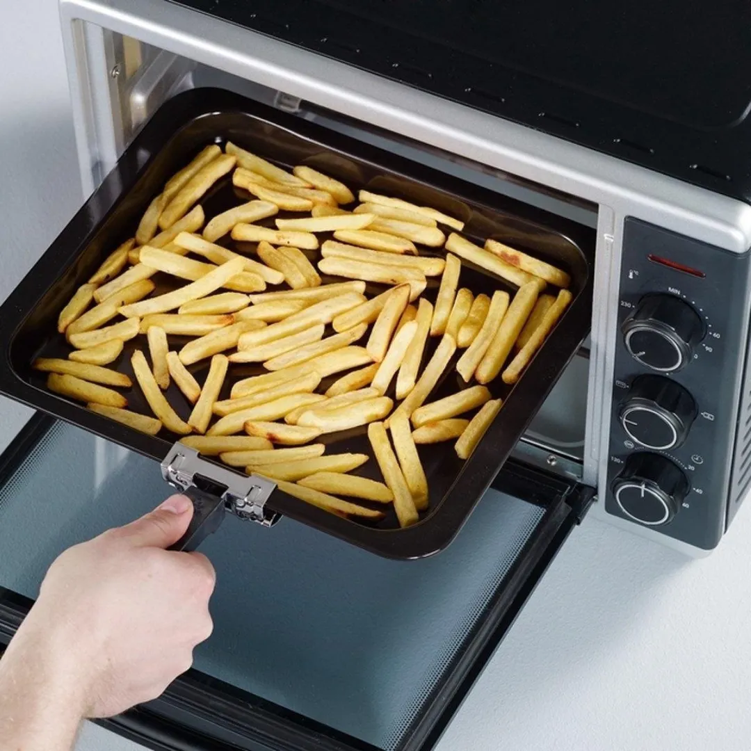 Severin TO 2056 Vrijstaande Oven - 30L - Hetelucht - Zwart/Zilver