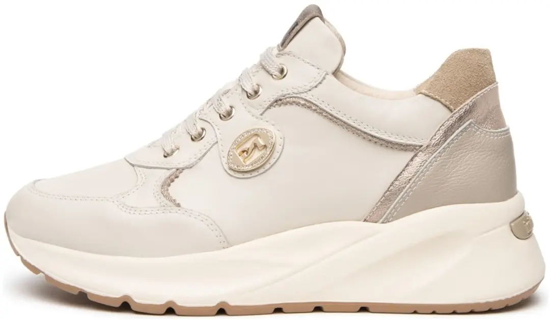Nerogiardini Sneaker Velvet 1039 Etoile Leo Cairo Beige Velour Camel Pu