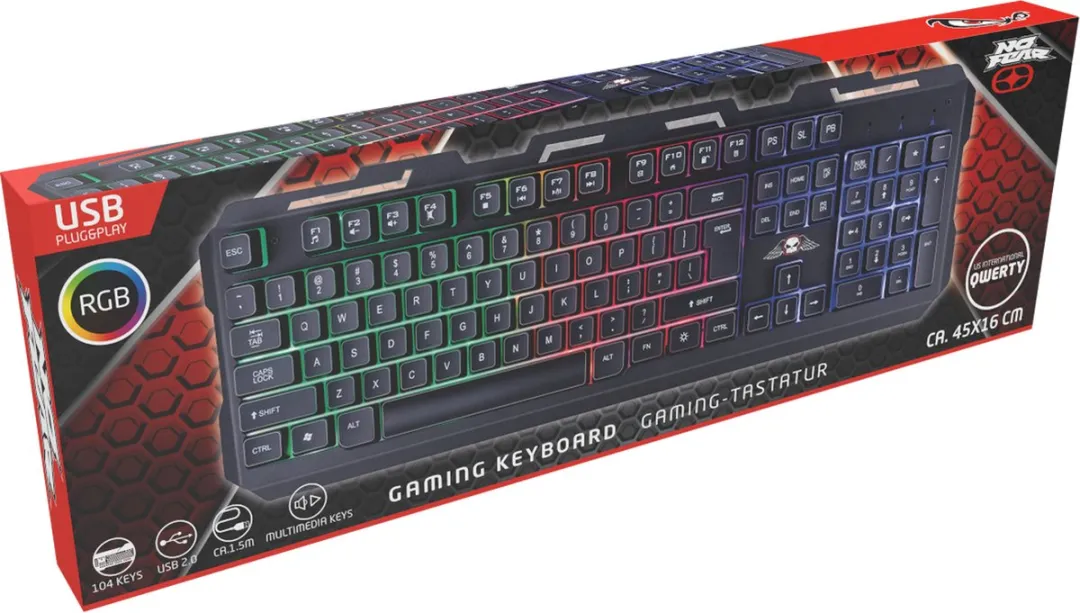 Grundig No Fear Gaming Toetsenbord - 104 Tasten - RGB - Zwart - afbeelding 6 van 6