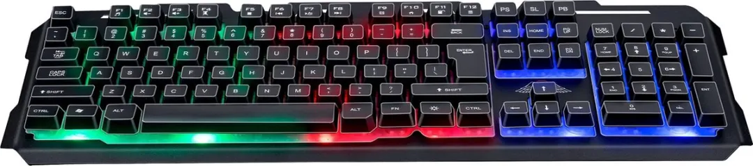 Grundig No Fear Gaming Toetsenbord - 104 Tasten - RGB - Zwart