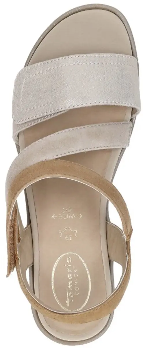 Tamaris Comfort Sandalen Plat Sandalen Plat - Beige - Maat 41 - afbeelding 4 van 6
