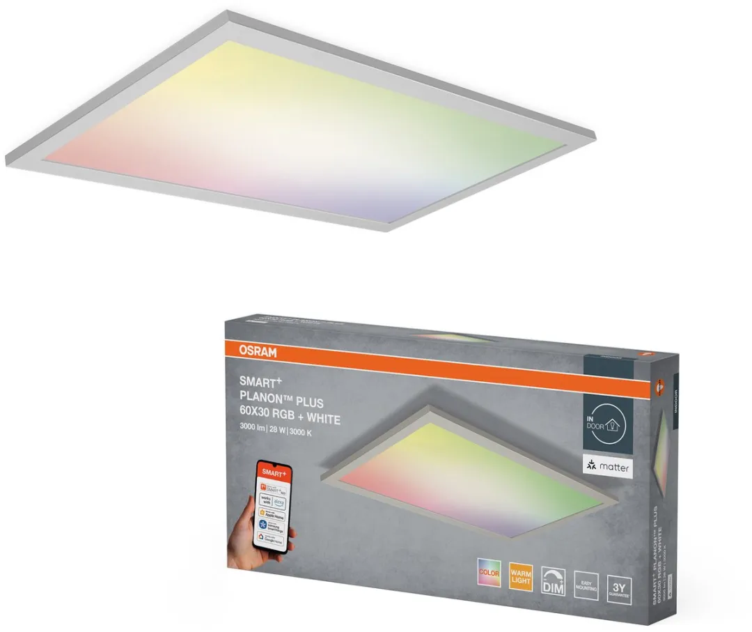 Osram SMART+ Matter Planon Plus LED Paneel RGBW 28W 2000lm