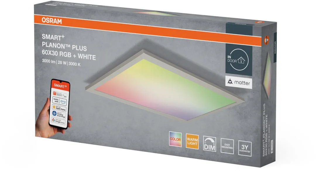 Osram SMART+ Matter Planon Plus LED Paneel RGBW 28W 2000lm