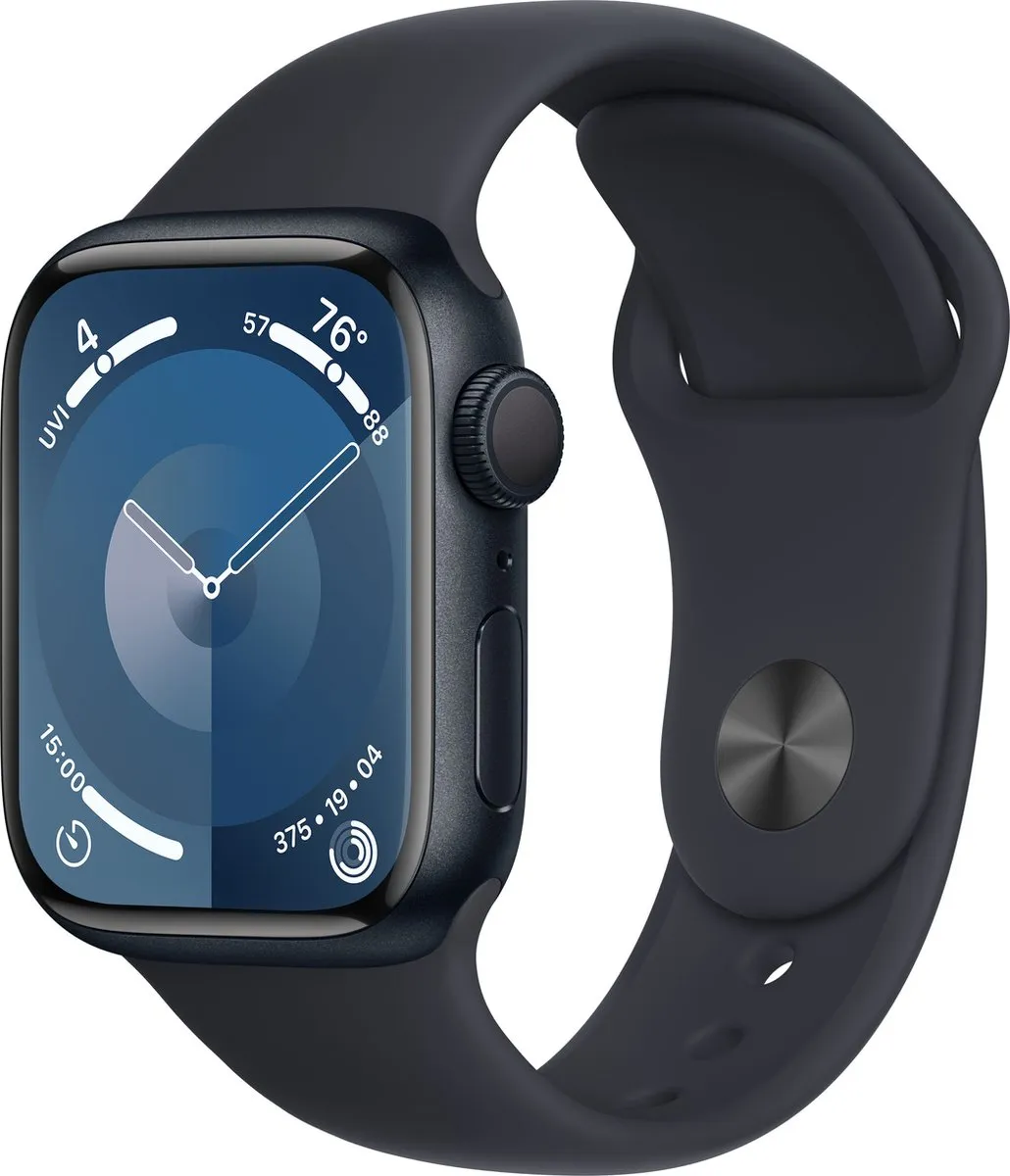 Apple Watch Series 9 GPS 41mm Middernacht Aluminium - Zwart