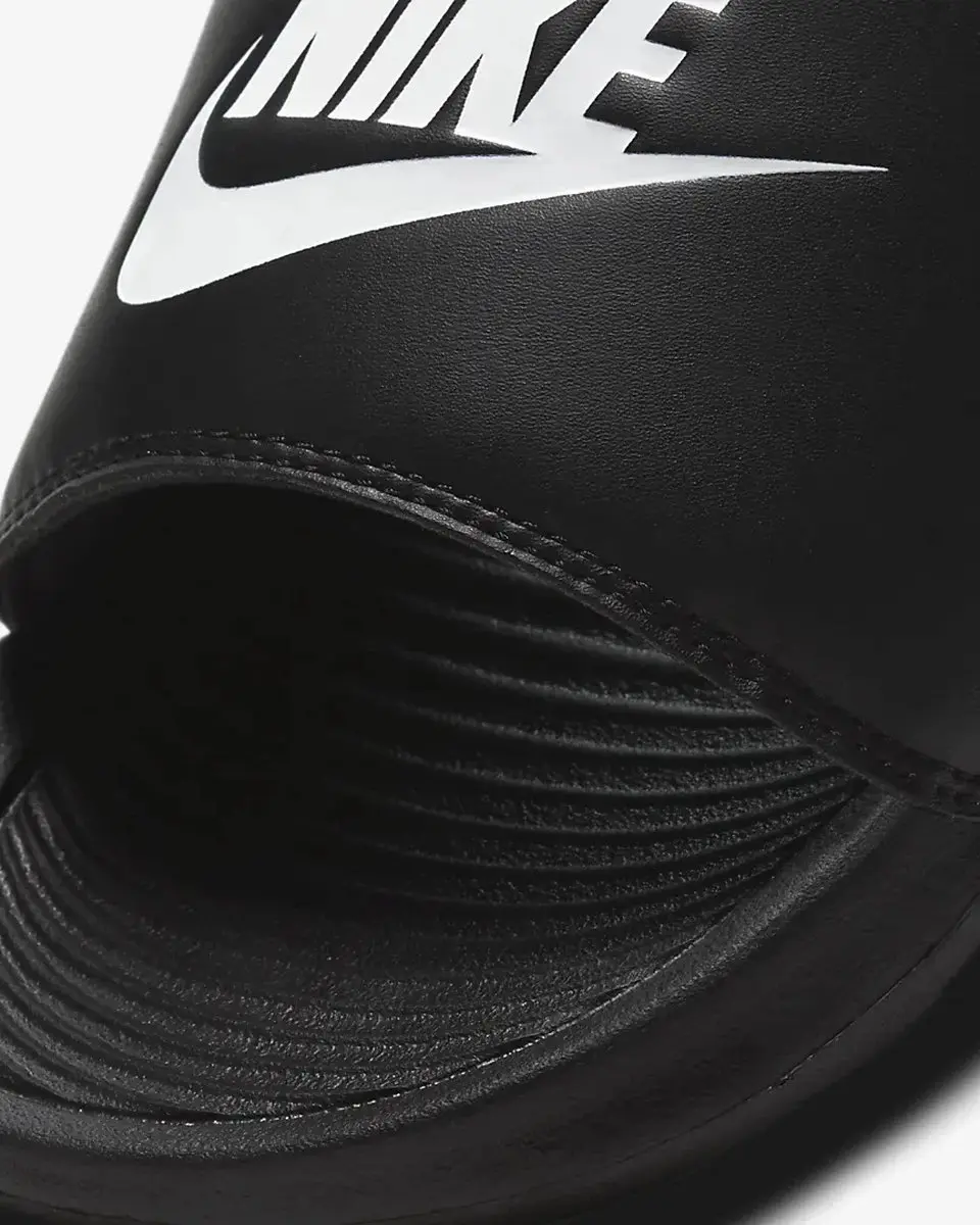 Nike V One Badslipper - Zwart/Wit - afbeelding 5 van 6