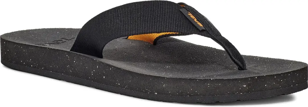 Teva M Reflip Heren Slippers - Zwart/Oranje - 45.5 - afbeelding 3 van 6