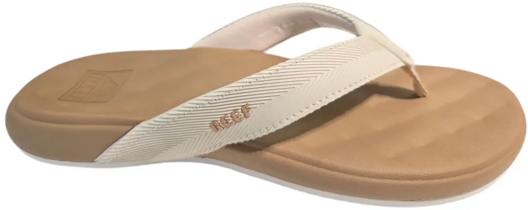 Reef Cushion Melody Teenslippers - Bruin/Wit - afbeelding 2 van 6