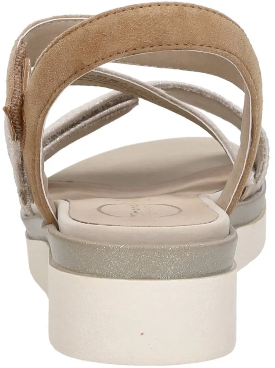 Tamaris Comfort Sandalen Plat Sandalen Plat - Beige - Maat 38 - afbeelding 5 van 6