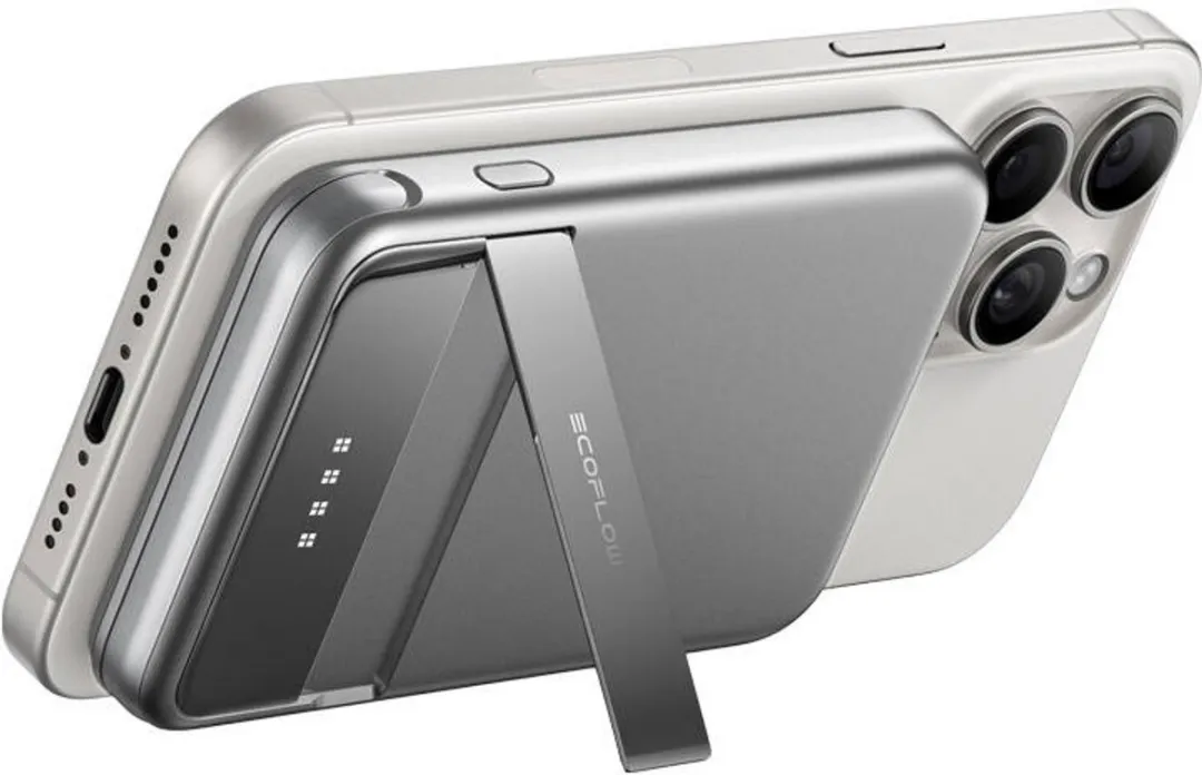 EcoFlow RAPID magnetische Qi2 powerbank 5.000 mAh - Zilver