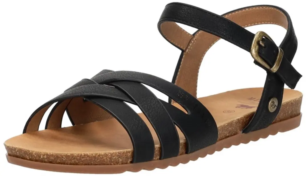 Mustang Sandalen Plat Sandalen Plat - zwart - Maat 39 - afbeelding 3 van 6